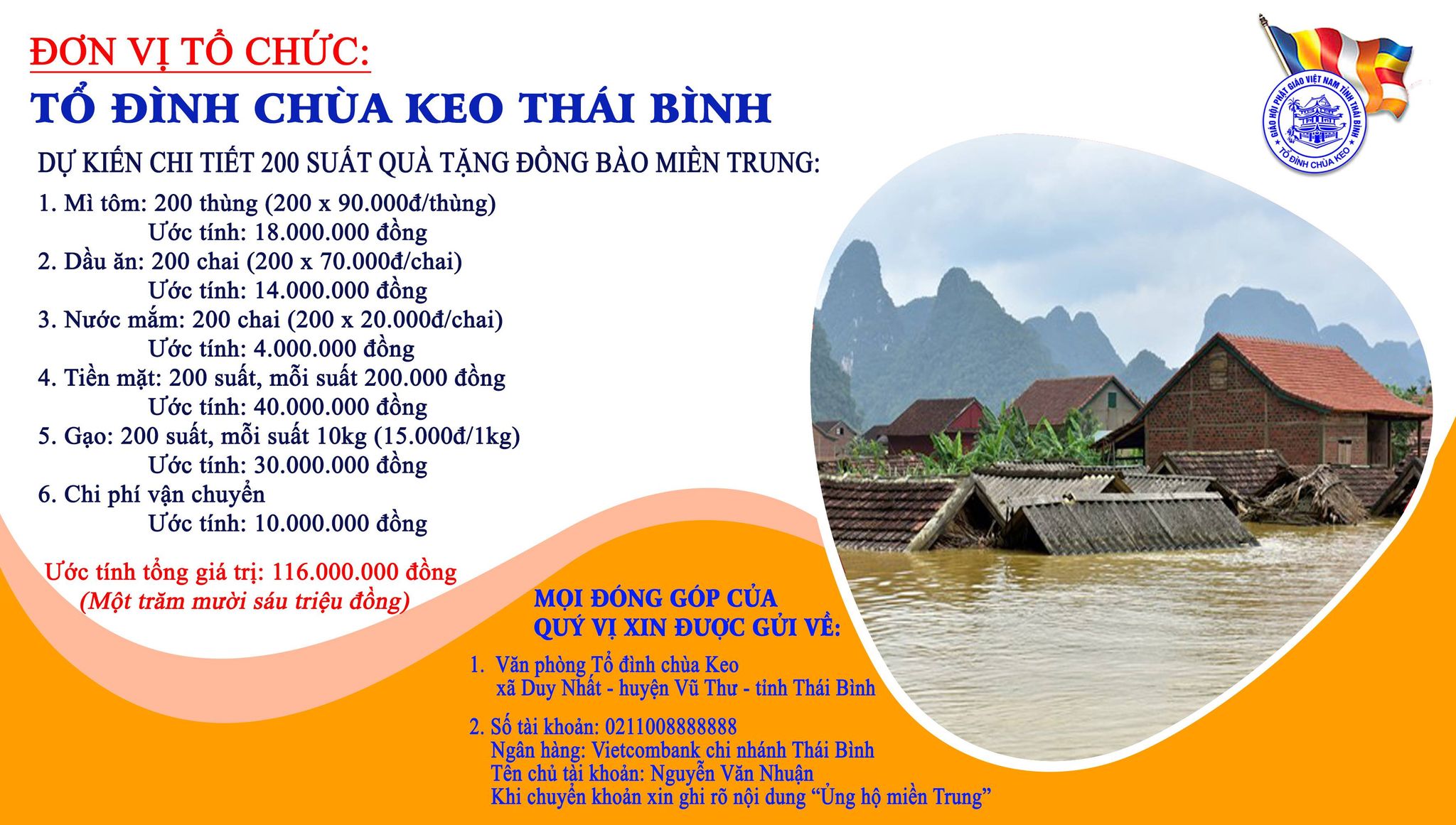 Tâm thư kêu gọi ủng hộ – hướng về miền Trung yêu thương
