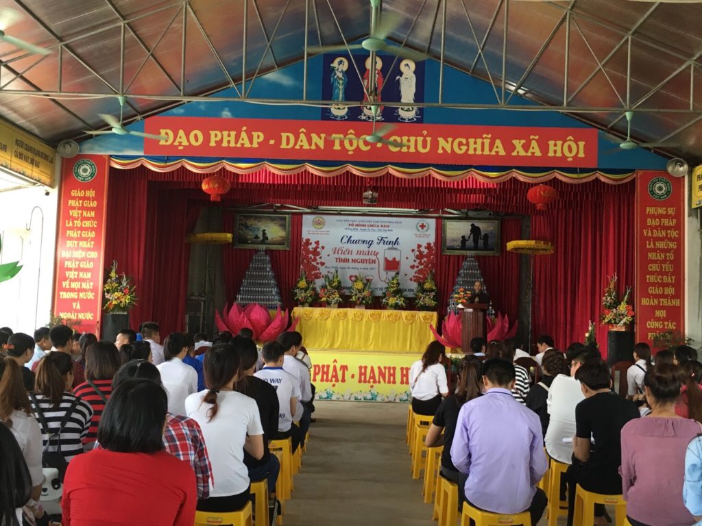 TƯNG BỪNG NGÀY HỘI HIẾN MÁU TÌNH NGUYỆN TẠI TỔ ĐÌNH CHÙA KEO THÁI BÌNH